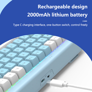 Wireless <strong>Keyboard</strong> Mute Usb External Small <strong>Computer</strong> Home Office Cute Color Matching Ball Nord <strong>Keyboard</strong> 88key - Product Image 5