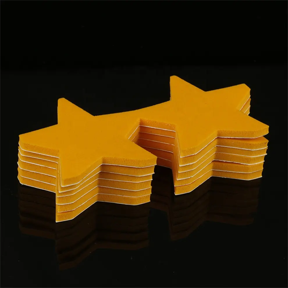 Almofadas de espuma EVA antiderrapantes macias e adesivas em forma de estrela 9448A para molde de corte personalizado