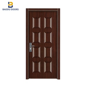 Bowdue fabrika düşük fiyat ve popüler paslanmaz mexin çelik tek kapı daire ana kapı tasarım çelik kapılar - Product Image 5