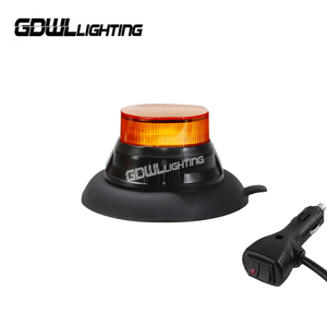 WL ECE 48LED รถบรรทุก R65ไฟเตือน LED สีเหลืองอำพันแบบหมุนได้พร้อมตัวยึดแม่เหล็กแรง DC12V 24V - Product Image 1