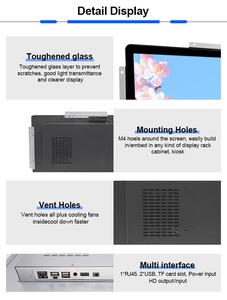 2023 New Style ultra Bright Ips Screen 24 Inch 1500nit Open Frame Tft Lcd <strong>Android</strong> Wifi Monitor - Product Image 5