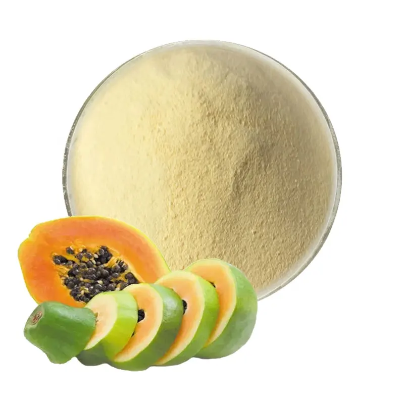 Prix de gros Poudre de papaye 100% Poudre de jus de fruit de papaye naturelle
