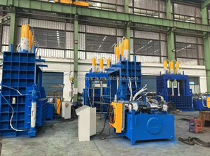 הידראולי אנכי baler מכונת גרוטאות מיחזור מתכת עם יעילות גבוהה גרוטאות מתכת
