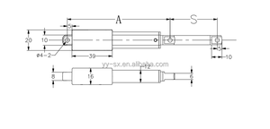150Mm 100Mm 80Mm 150N Kính Thiên Văn Động Cơ Hình Ống 6V 12 Volt Tốc Độ Cao Điện Micro Tuyến Tính Thiết Bị Truyền Động Với Gắn Chân Đế - Product Image 5