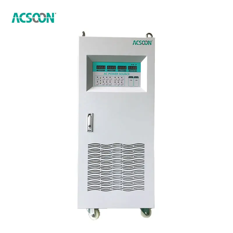 Acsoon af400m 15kVA 1 giai đoạn 3 giai đoạn thử nghiệm 115V 400Hz cung cấp điện tĩnh chuyển đổi tần số