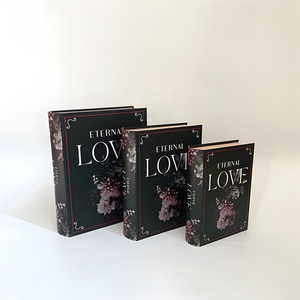 In Stock (accept Custom) High Quality Vintage Printed Big Book Box 3-piece Book <strong>Gift</strong> Packing Box Book <strong>Gift</strong> Box - Product Image 4