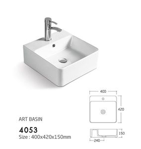 花式模型陶瓷台面厨房水槽家庭使用T-9380 - Product Image 4