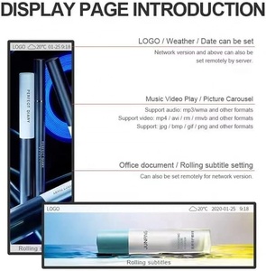 HXXK TOUCH Ultra ampio Monitor a LED per il Digital Signage Advertising chiosco di Media Display mensola Edgelcd schermo Bar - Product Image 3