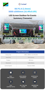 Canbetst Rx 시리즈 P3.91 3.91mm 6000X3000Mm 19.68X6.56Ft 옥외 대여 몰타에서 유리에 대한 비디오 벽 디스플레이 화면 - Product Image 6