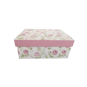 Scatole di cartone decorative di immagazzinaggio della scatola di carta d'imballaggio del regalo e del mestiere annidati rettangolo su ordinazione all'ingrosso con i coperchi - Product Image 2