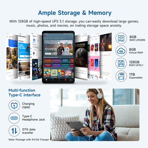 Alldocube IPlay60 Mini Turbo 8.4 inç Tablet Android14 Snapdragon 6Gen1 8 + 8GB sanal RAM + 128GB ROM Widevine L1 4K Video çözme - Product Image 3