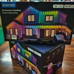 Sıcak Satış RGBW + WIFI Kontrollü Noel Tatil Atmosferi Çatı Işık Dizisi Su Geçirmez Dekoratif Aydınlatma - Product Image 6