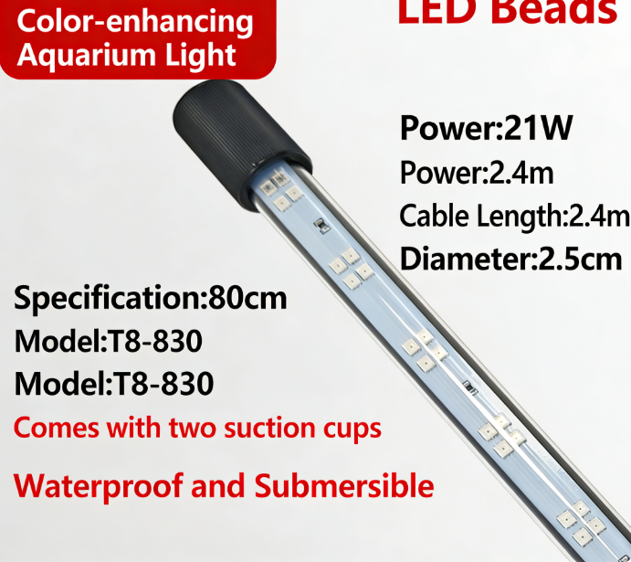 Lumière colorée multi-LED à double rangée de 80 cm
