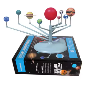 Güneş sistemi dokuz gezegen modeli DIY montaj kiti eğitici plastik Planetarium oyuncak ebeveyn-çocuk etkileşimi için kids 'oyuncak - Product Image 3