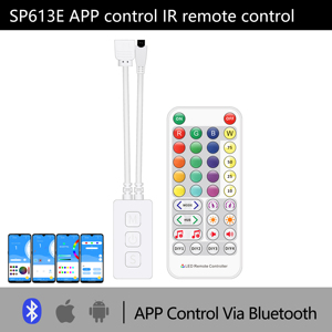 TRX Led müzik mavi diş denetleyicisi için dijital Led şerit işık RGB kanal sipariş ayarlanabilir akıllı ws2812b SPI led denetleyici - Product Image 5