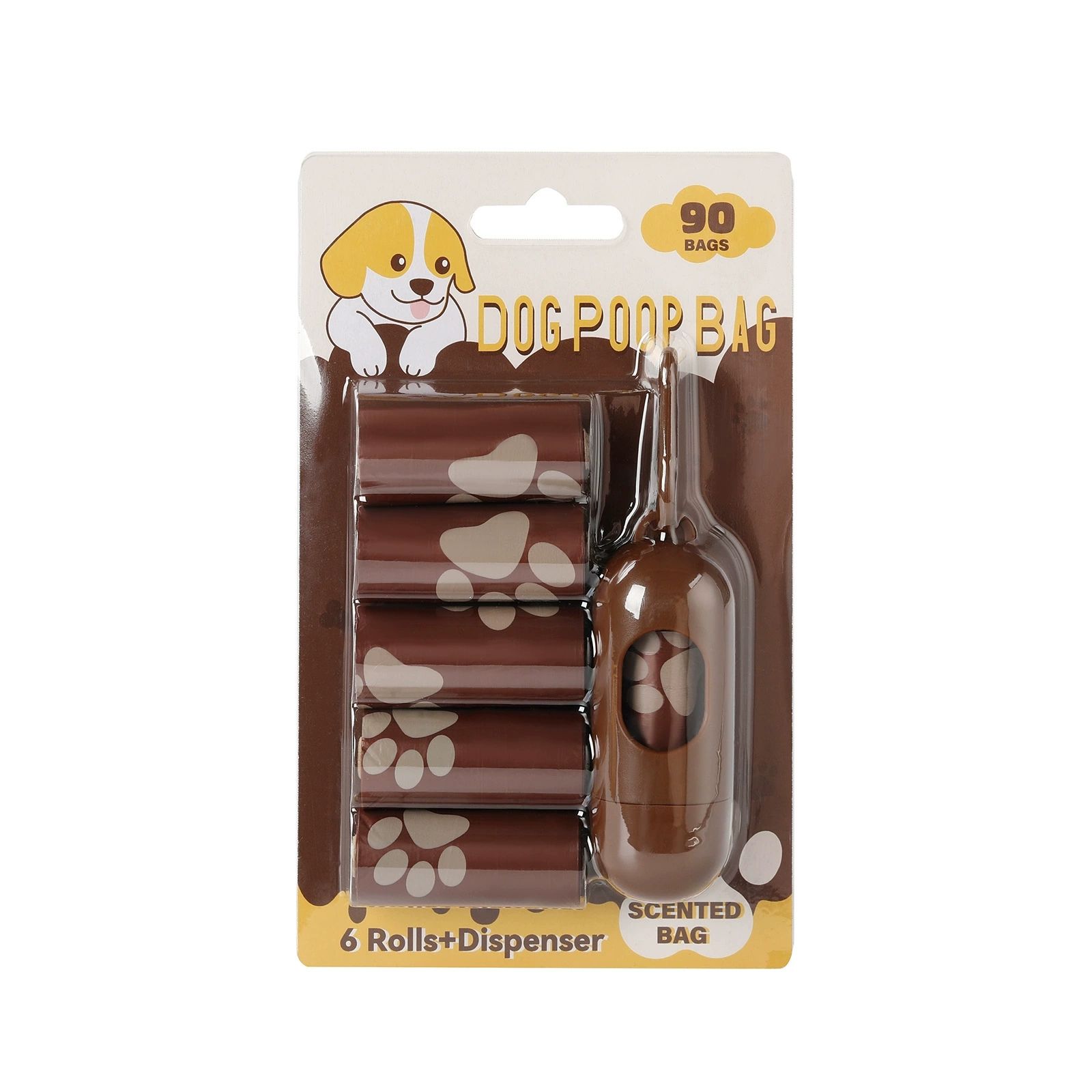 Card Pack - chocolate 6 rolls+1 dispenser brown