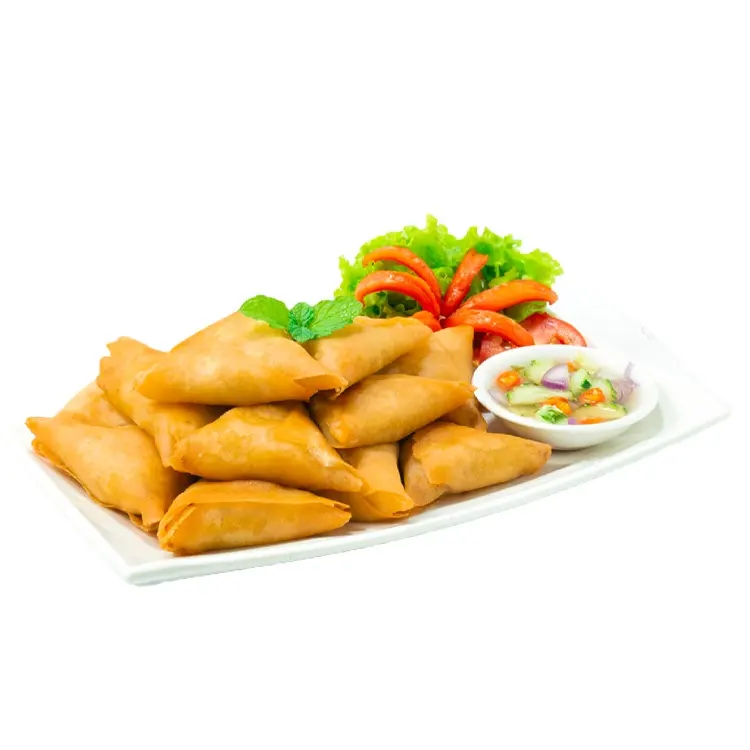 Samosas congeladas deliciosas Samosas vegetales congeladas para exportación