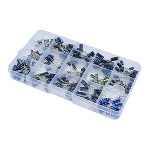200pcs/lot 15值径向电解电容器启动器套件10V/16V/25V/50v电容器组0.1uf-220uf分类套件 - Product Image 3