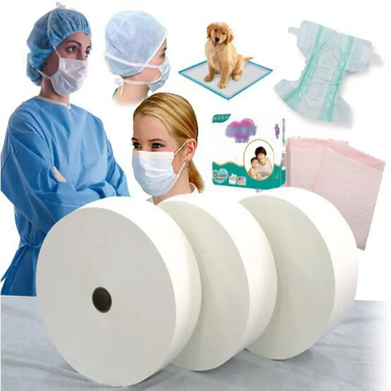 SHC कारखाने की आपूर्ति चिकित्सा/अस्पताल का उपयोग गैर बुना कपड़े रोल अनुकूलित काता-बंधुआ गैर बुना कपड़े