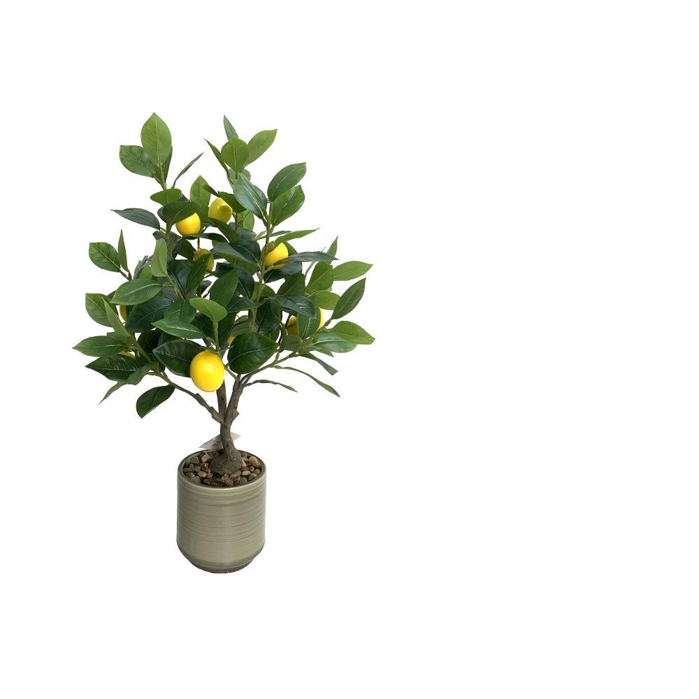 Árbol de limón artificial de varios tallos de 0,65 m