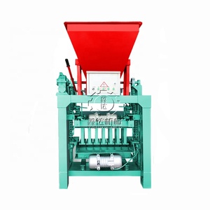 Полый кирпич грязи стационарный бетон блокируя блок делая машину - Product Image 1