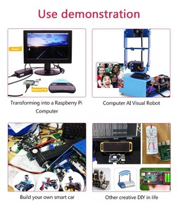 Raspberry Pi 5 Development Board mit 2GB/4GB/8GB/16GB Python Programming AI Kit Power Driver-Modulen