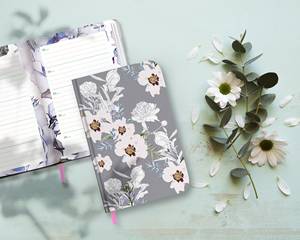 Diario non datato stampato A colori LABON One Line A Day Flowery quaderno con copertina rigida da 5 anni