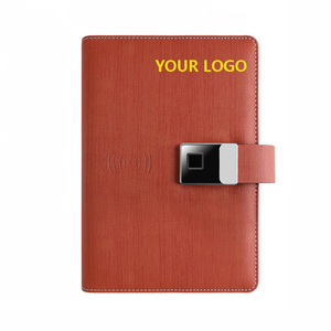 Cuaderno diario inalámbrico con Banco de energía de tamaño A5 con bloqueo de huellas dactilares y Usb, regalo de negocios personalizado, bolígrafo inteligente, sincronización de pantalla de papel - Product Image 1