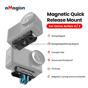 AMagisn Magnetic Quick Release <strong>Mount</strong> Quick Mini Quick Release Camera <strong>Mount</strong> Adapter with 1/4&quot; Screw for Camera OSMO ACTION 4/3 - Product Image 2