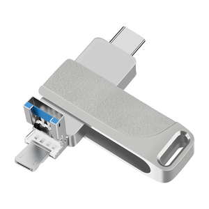 Toptan 3-in-1 tip C USB Flash sürücü tüm Metal özel Logo tüm işletim sistemleri dönebilir destekler - Product Image 6