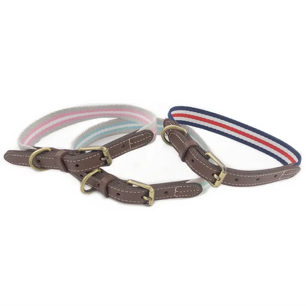 Pet Accessories Pu Leather Adjustable Metal Buckle Dog Collar With Vintage Accessories