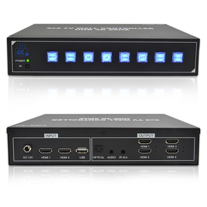 4K Video duvar denetleyicisi 2X2 destek HDMI2.0 USB 2.0 Analog ve optik ses çıkarma ile 180 derece rotasyon - Product Image 6