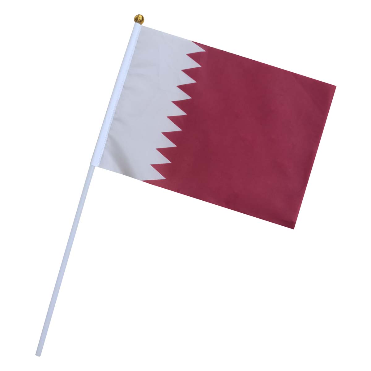 Drapeau à main du Qatar