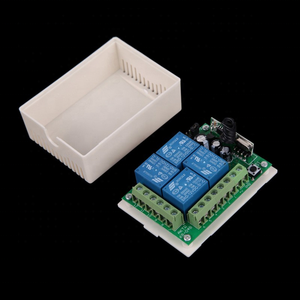 4 canali universale interruttore Wireless relè modulo RF telecomando 433 MHz trasmettitore DC 12V telecomando - Product Image 4
