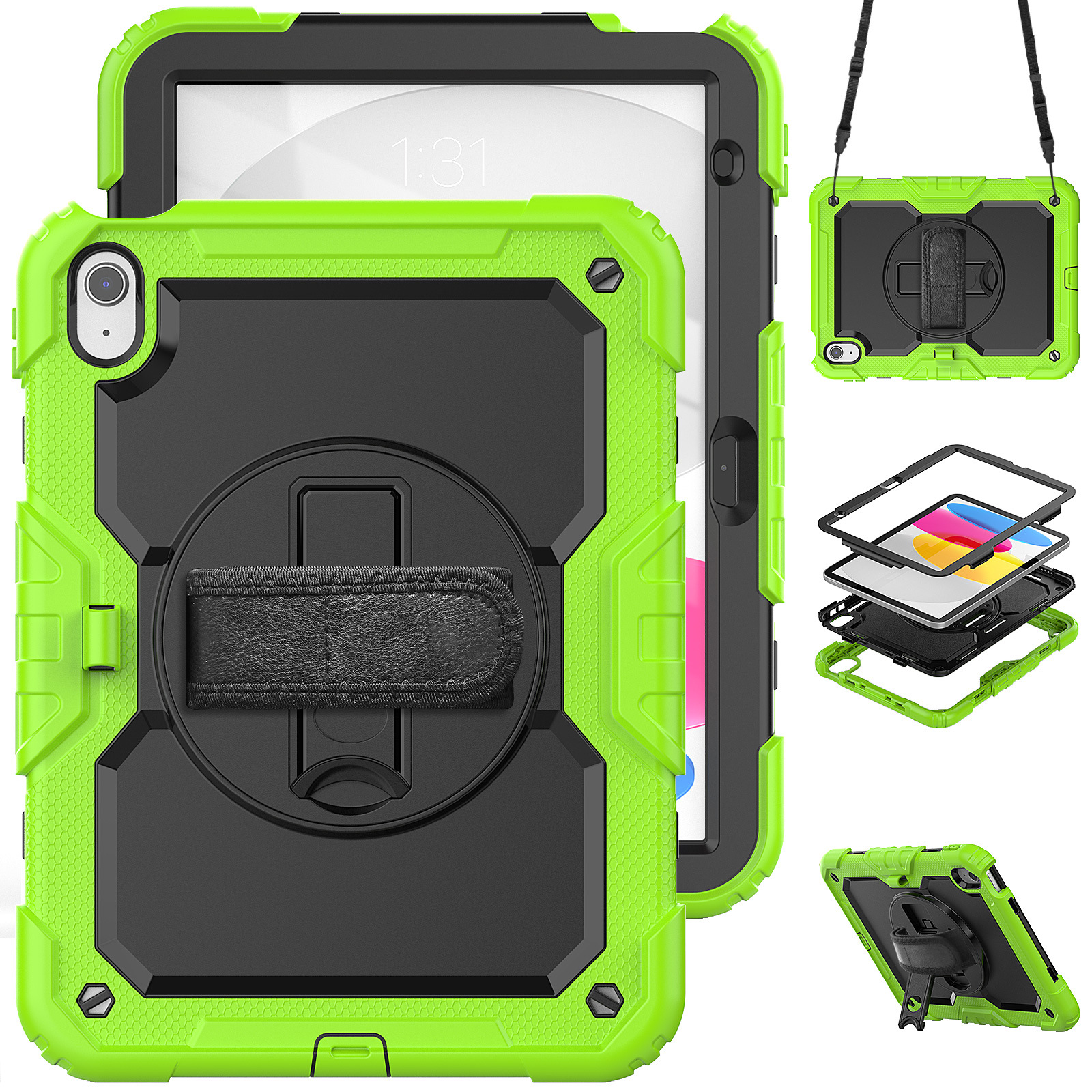 Negro, amarillo, verde