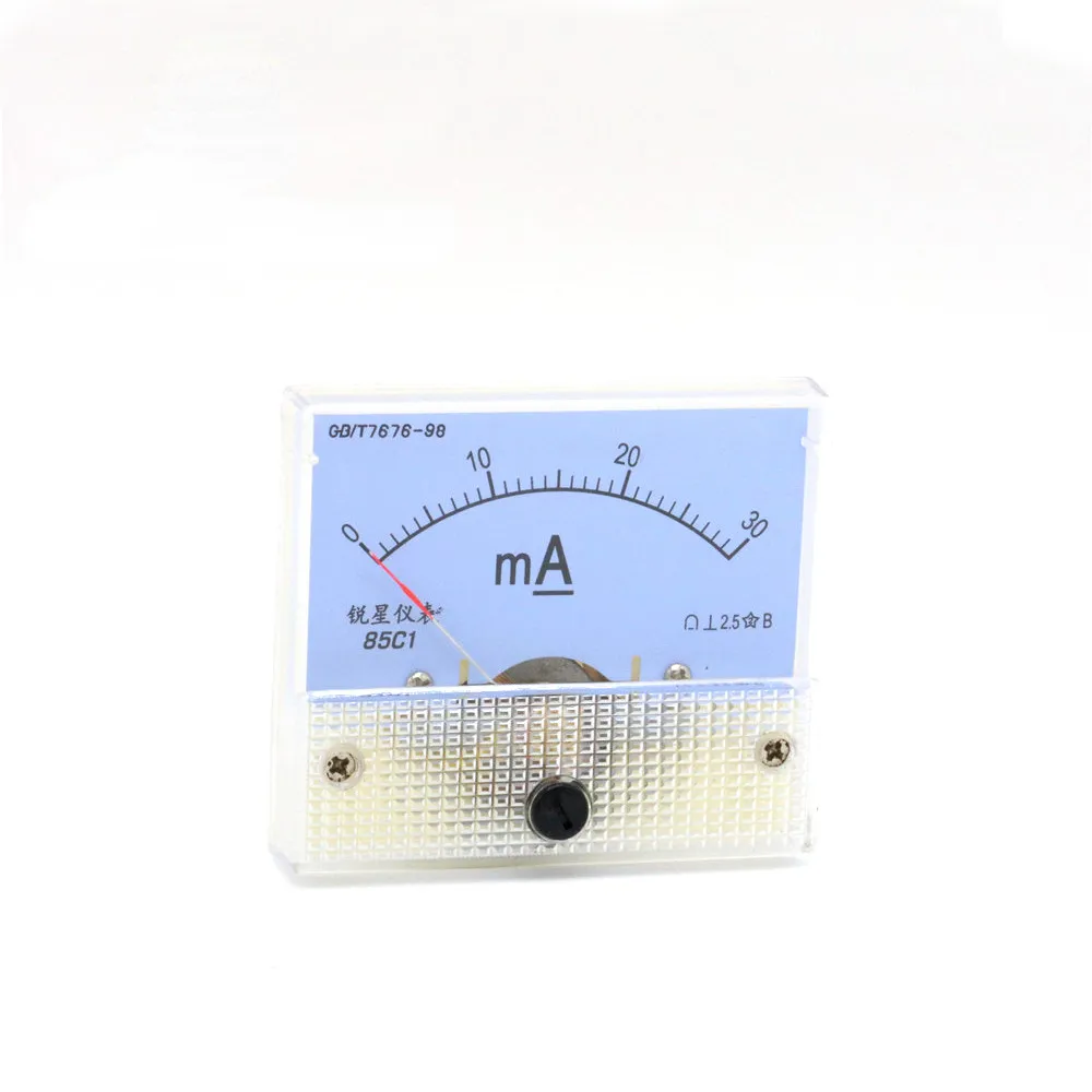 85C1 DC Analog ampermetre 0-50mA işaretçi akım gerilim metre ölçer AMP Milliammeter için CO2 lazer tüpü güç kaynağı