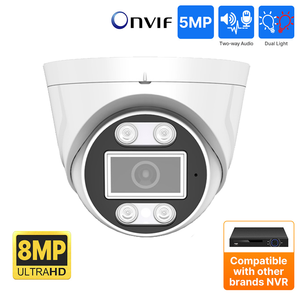 AI cctv安全摄像机智能双光技术圆顶网络摄像机POE全彩夜视 - Product Image 3