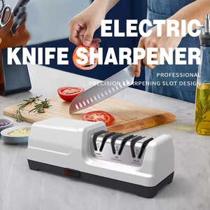 OEM 3-in-1-Elektromesserschärfer mit Diamant schleif mitteln und Präzisions winkel führungen für Messer mit gerader Klinge - Product Image 4