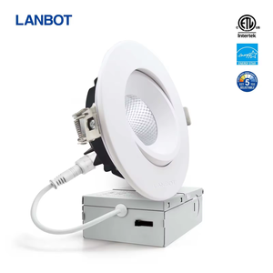 एटीएल अल्ट्रा पतले आवास मुक्त एयर टाइट 12w 1105lm 4 "नेतृत्व कोब गिबल अमेरिका के बाजार के लिए जे-बॉक्स के साथ डाउनलाइट वापस - Product Image 2