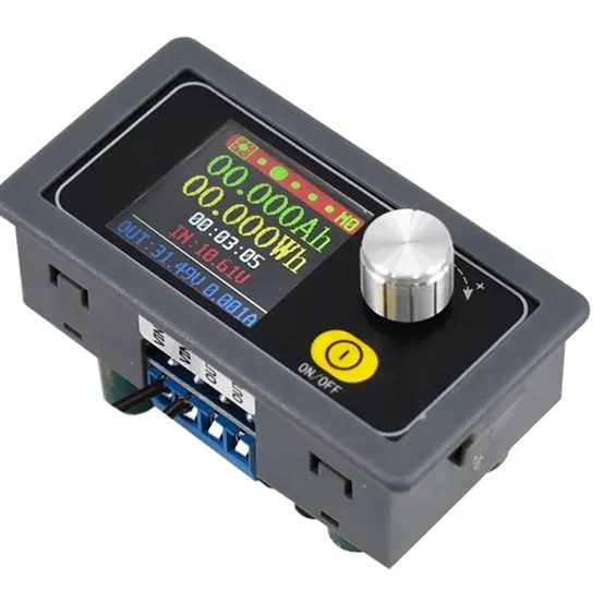 Fuente de alimentación regulada ajustable, voltímetro, amperímetro, pantalla a Color, CC, CC, Buck, módulo de potencia CC, 0,6-30V, 5A, 80W, CNC