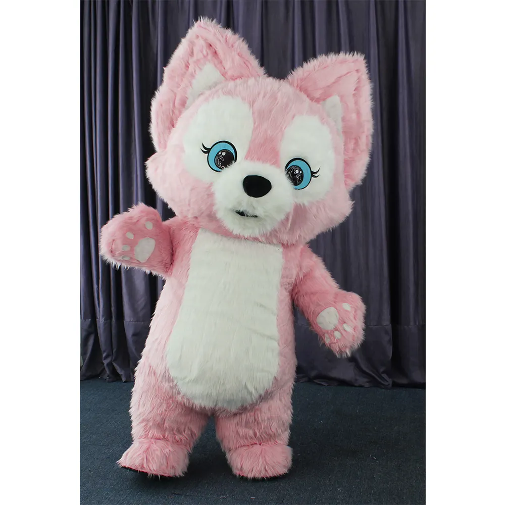 Fábrica profesional personalizada personaje de dibujos animados inflable Fox Playground Dress Up disfraz de Mascota