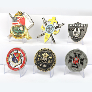 Bán Sỉ Đồng Xu Tùy Chỉnh Giá Rẻ Số Lượng Lớn Đồng Xu Thử Thách Kim Loại Hình Máy Bay Airman Mạ Bạc Tráng Men 3D - Product Image 6