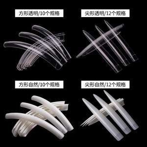 On <strong>Sale</strong> Designed French <strong>10</strong>/12pcs Extra Tapered Deep C Curve Long Coffin Nail <strong>Tips</strong> Fingernails Full Cover Nail <strong>Tips</strong> for Lady - Product Image 3