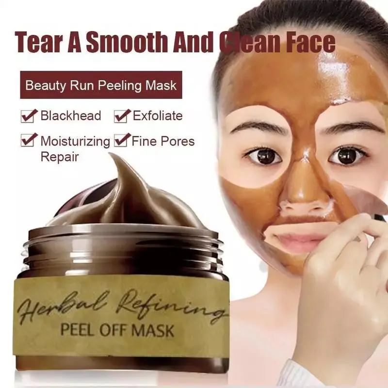 Masque Peel-off raffinant à base de plantes Offre Spéciale 80/120g élimine les pores de nettoyage des points noirs rétrécir les soins de la peau masque déchirant