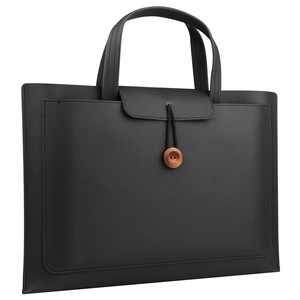 Borsa per Laptop con Logo personalizzato Vintage semplice da uomo borsa per Laptop classica Ultra sottile in pelle sintetica custodia per Computer da lavoro