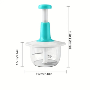 Express Manual Food Chopper Hand Chopper Vegetable <strong>Cutter</strong> Garlic Onion Chopper for Salsa Salad <strong>Pesto</strong> Guacamole Indian Cooking - Product Image 6