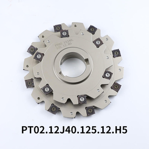 Pt02.12j40.12.12.h5 karbür uçlar XSEQ ile CNC makinesi freze kesme aletleri için yüz ve yan değirmen kesici