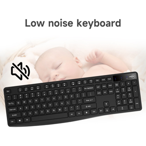 Teclado y ratón inalámbricos ajustables ultrafinos 2,4 GHz Ratón inalámbrico ergonómico Teclado y ratón 2 en 1 - Product Image 5