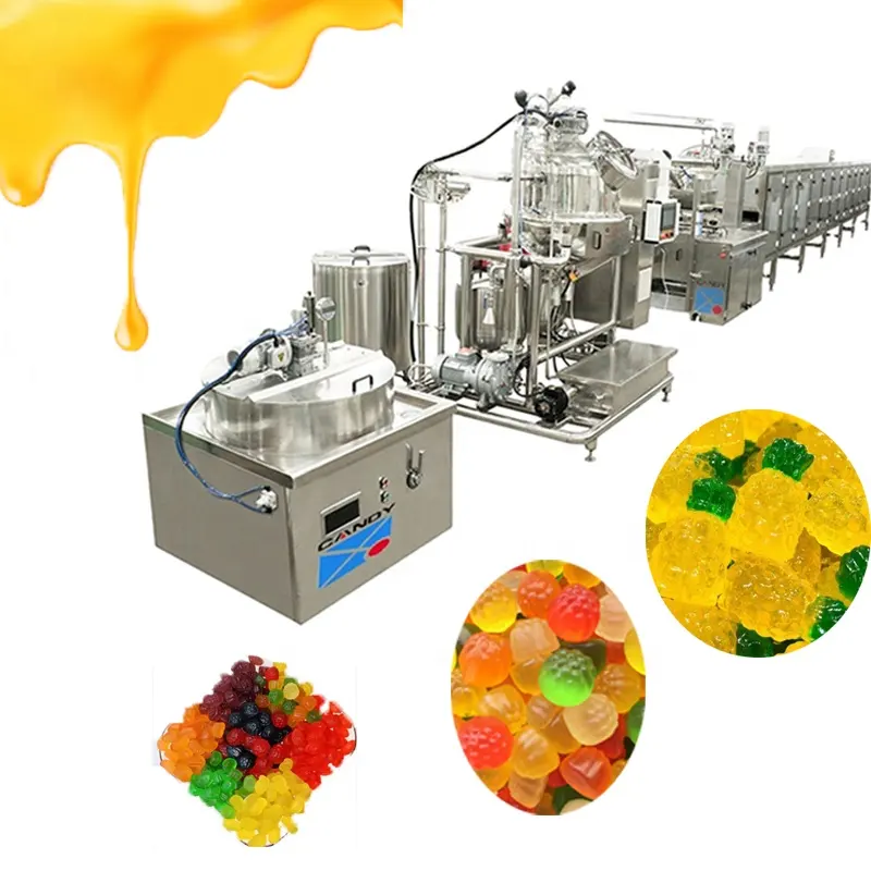 Gelatin pectin jelly gummy candy production line
