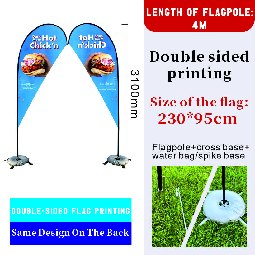 #3 drapeau de 4,0 m